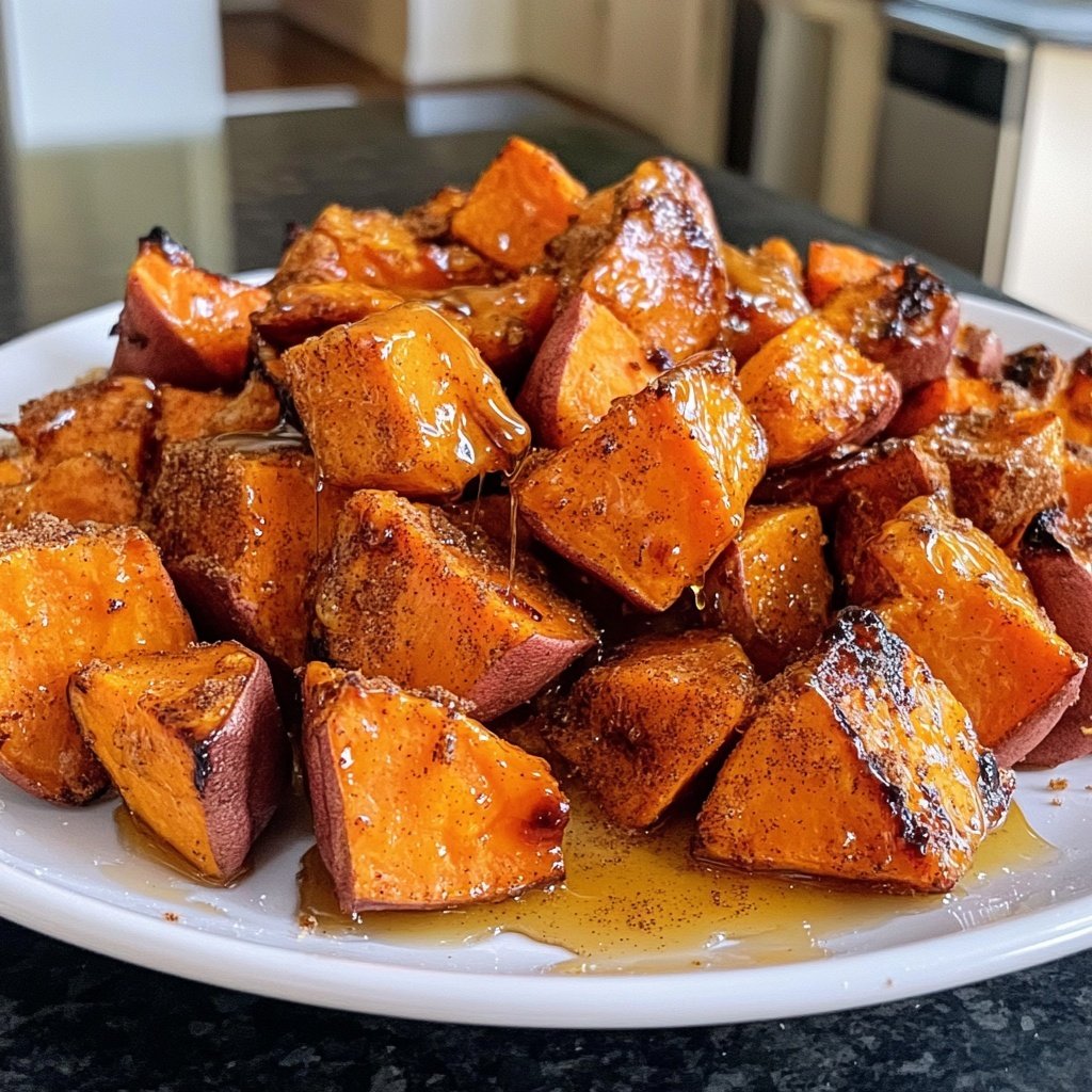 Roasted Sweet Potatoes with Cinnamon & Honey Recipe: A Simple and Healthy Side Dish!
