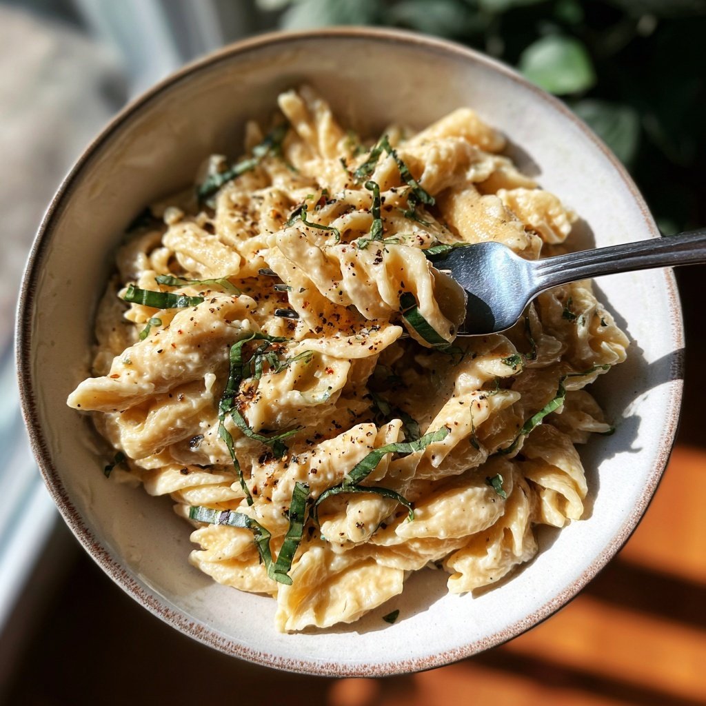 Sunday Creamy White Bean Pasta