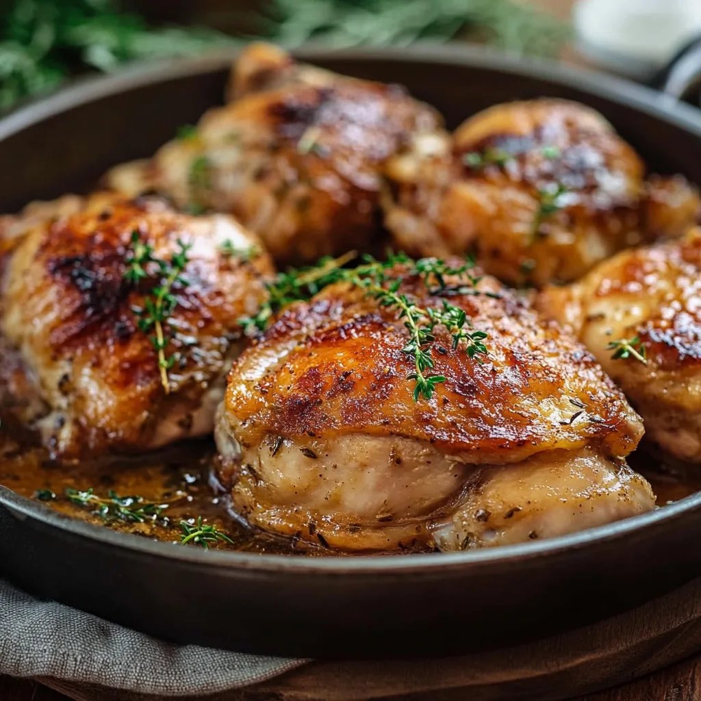 French Mustard Chicken (Poulet à la Moutarde)