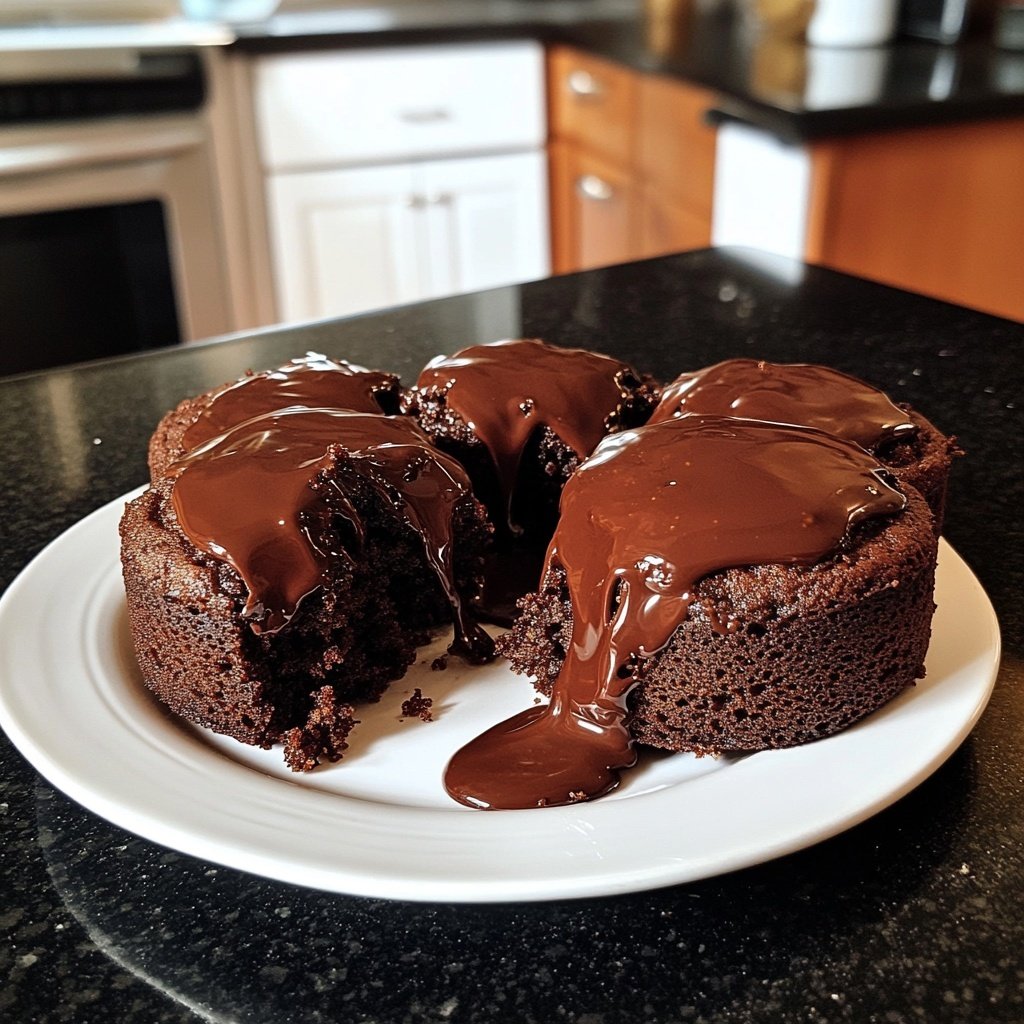 Dark Chocolate Lava Cakes