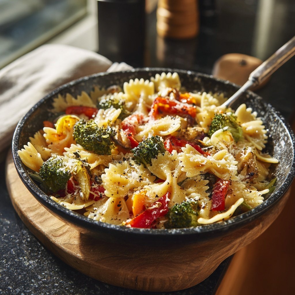 Bow Tie Pasta With Roasted Vegetables