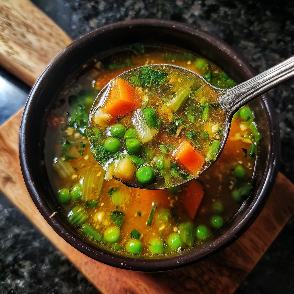 Light Spring Soup With Vegetables