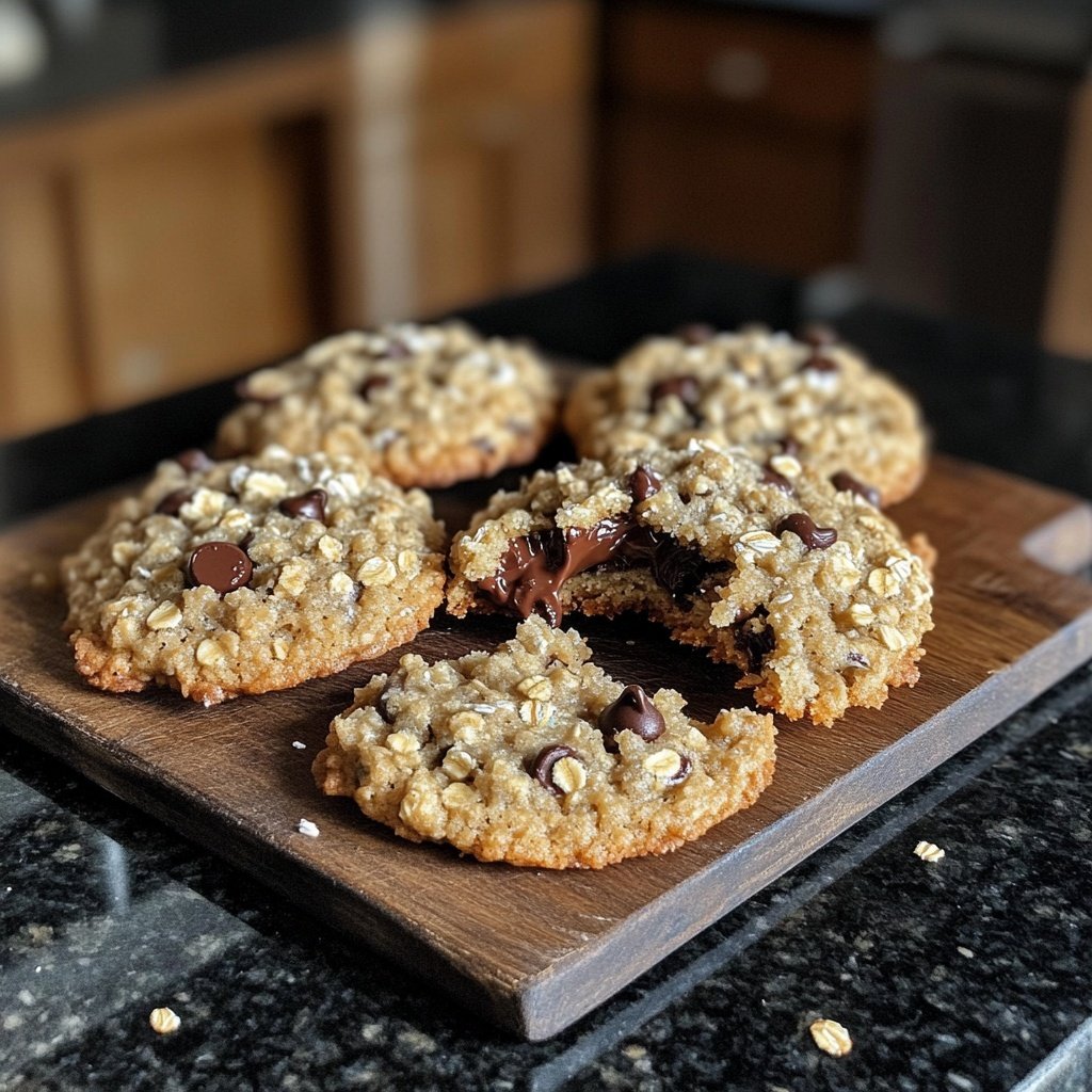 Chewy Oatmeal Chocolate Chip Cookies