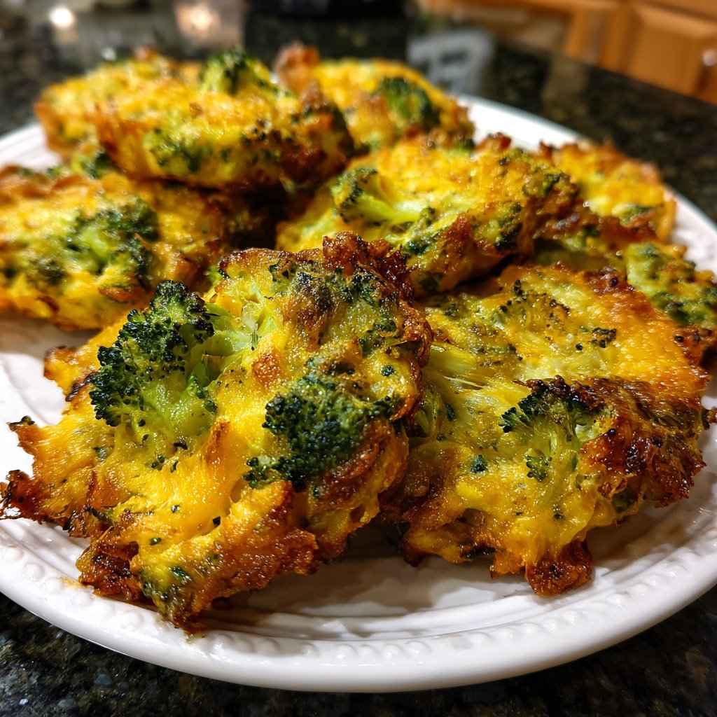 Baked Broccoli Cheddar Veggie Cakes