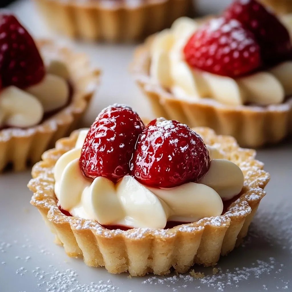 Elegant White Chocolate Mousse Tartlets – A Mini Dessert Dream!