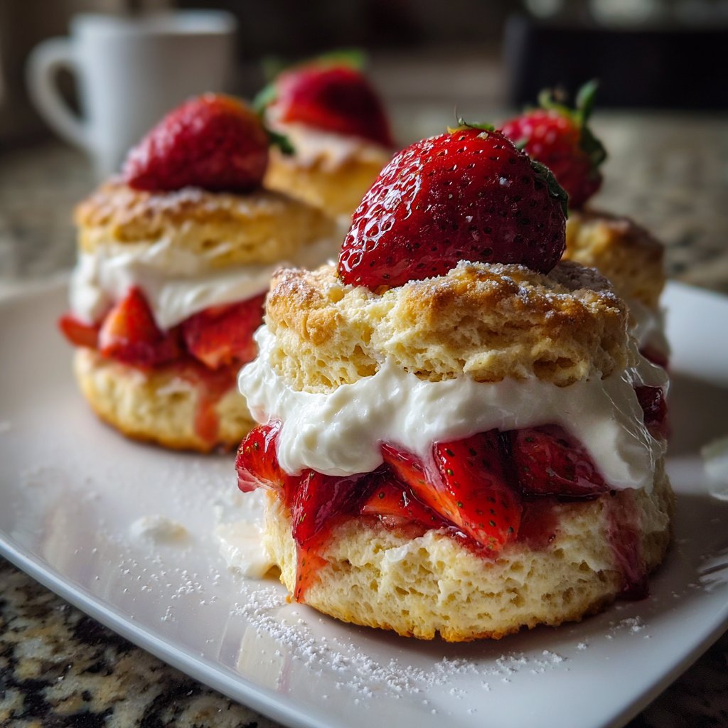 Easy Strawberry Shortcake With Homemade Biscuits
