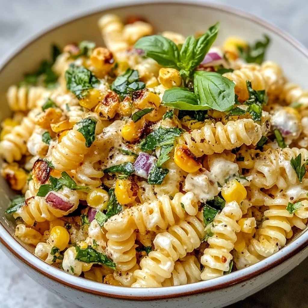Healthy Street Corn Pasta Salad