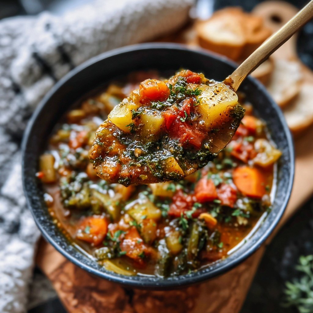 Healthy Crockpot Italian Vegetable Stew