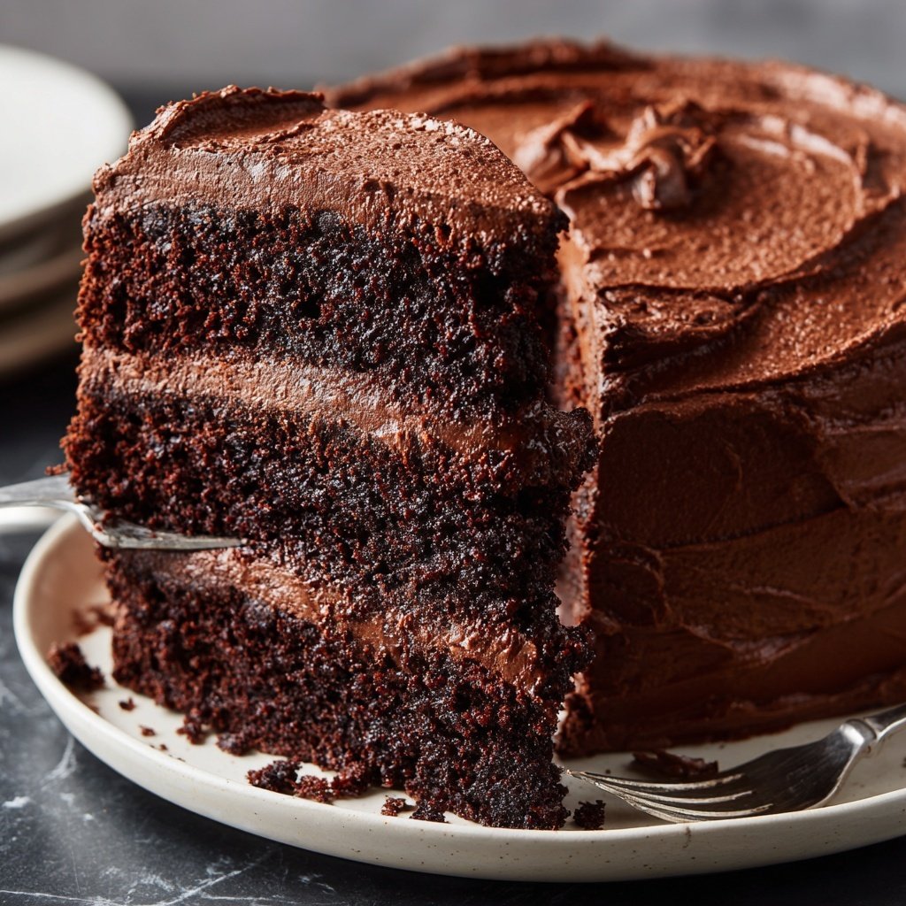 Chocolate Cake With Dark Cocoa