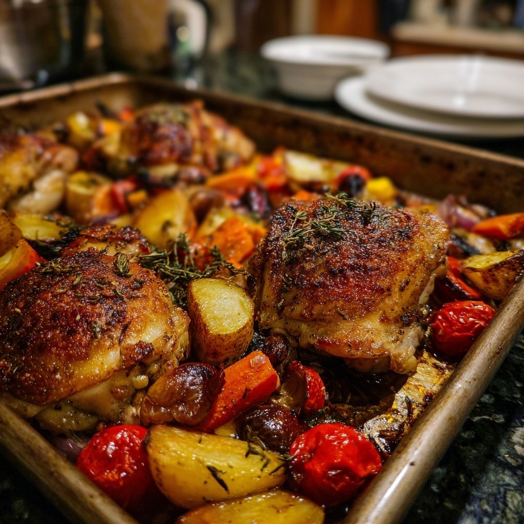 Easy Sheet Pan Dinner With Chicken