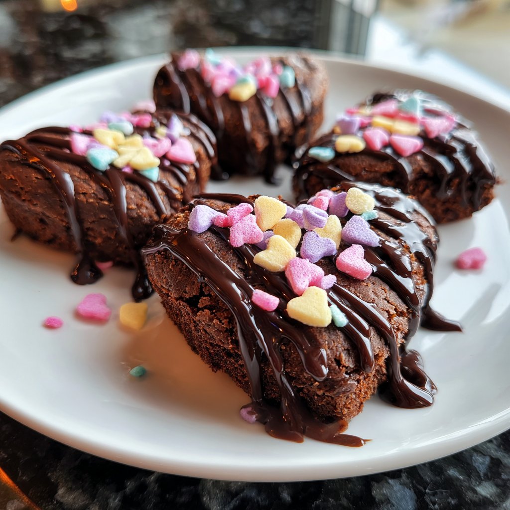 Valentines Treats Mini Brownie Hearts
