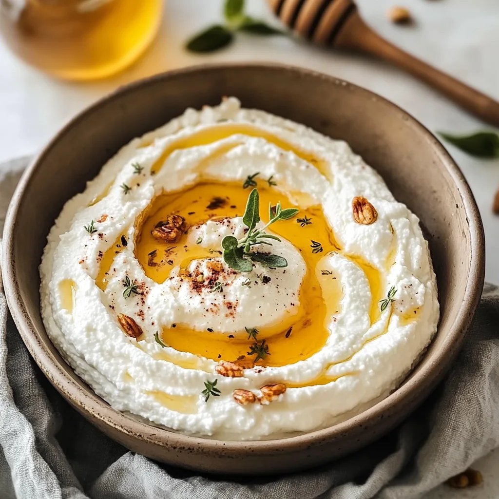Delicious Ricotta Dip with Hot Honey