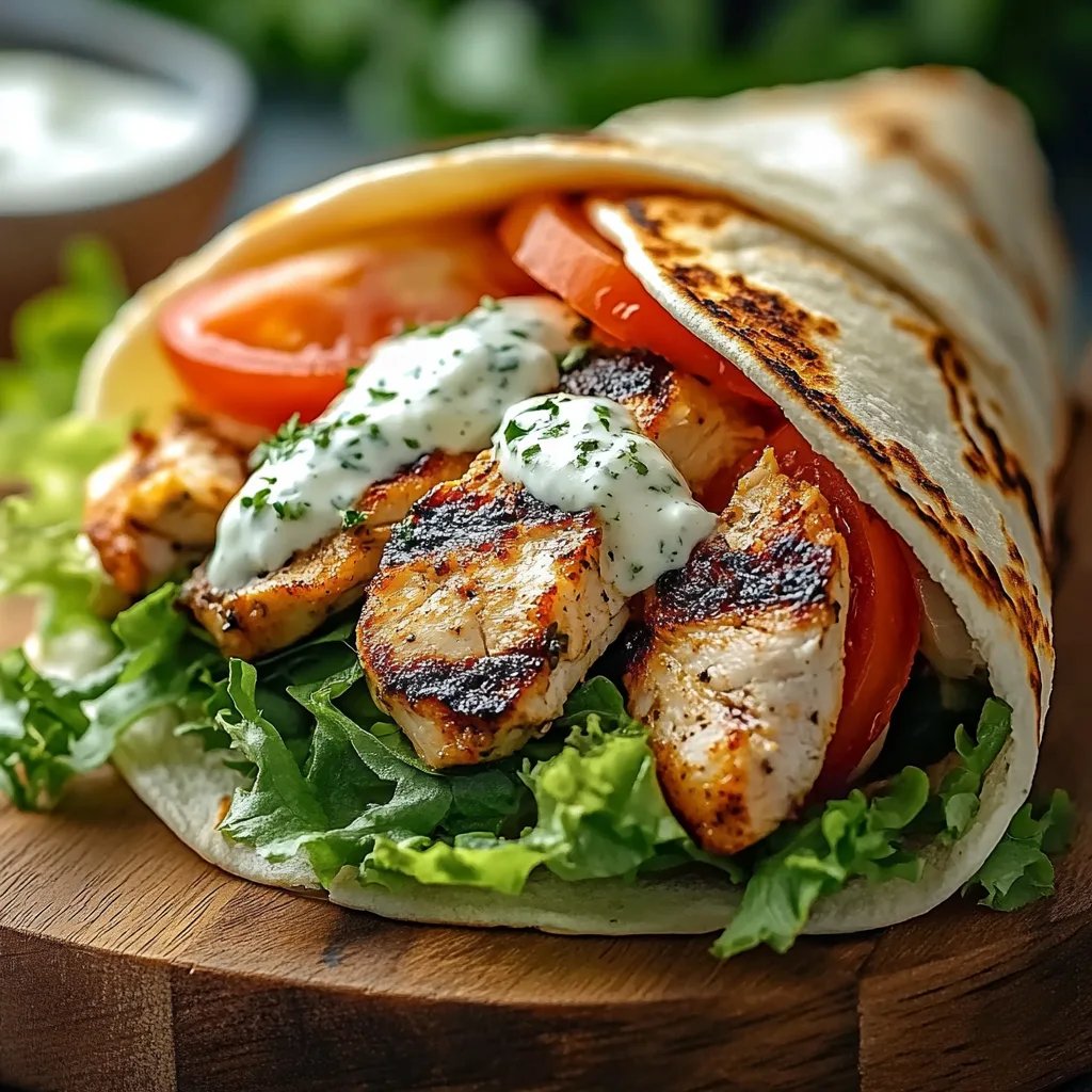 Mediterranean Chicken Gyros with Creamy Feta Tzatziki