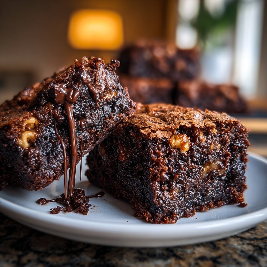 Sourdough Discard Brownies Fudgy