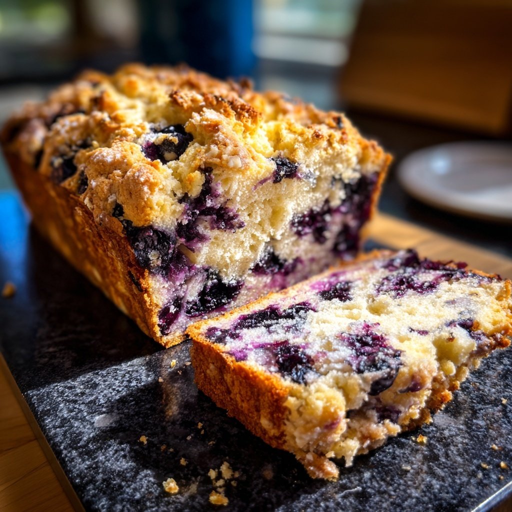 Blueberry Yogurt Breakfast Loaf